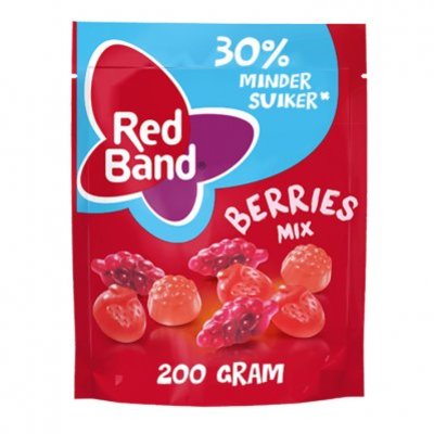 Red Band Berries mix 30% minder suiker